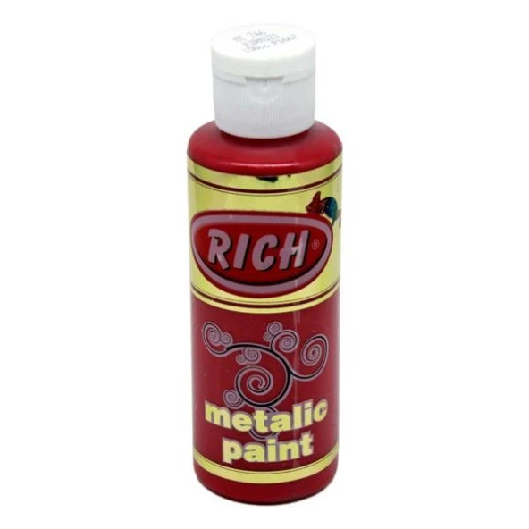 Rich Metalik Akrilik Boya 120 cc. 746 KIRMIZI ürün görseli 1