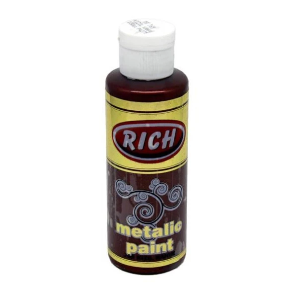 Rich Metalik Akrilik Boya 120 cc. 765 KIZIL KAHVE ürün görseli 1