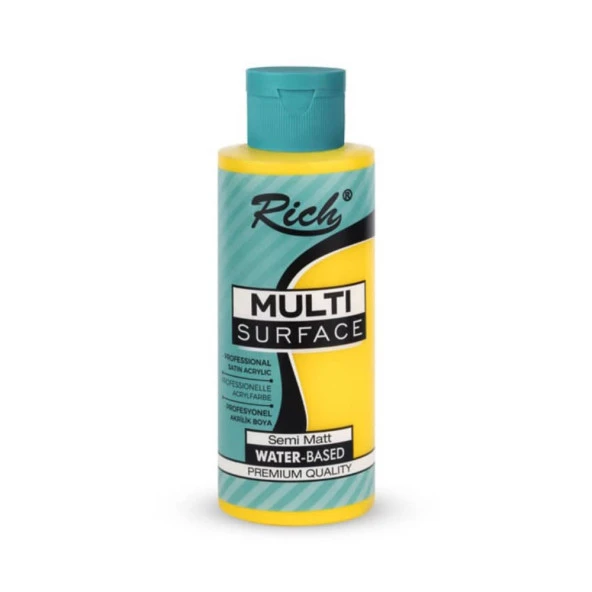 Rich Multi Surface Her Yüzey İçin Akrilik Boya 120 cc. 2129 SARI ürün görseli 1