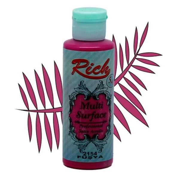 Rich Multi Surface Her Yüzey İçin Akrilik Boya 120 cc. 2154 FUŞYA ürün görseli 1