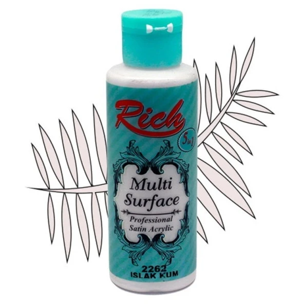 Rich Multi Surface Her Yüzey İçin Akrilik Boya 120 cc. 2262 ISLAK KUM ürün görseli 1