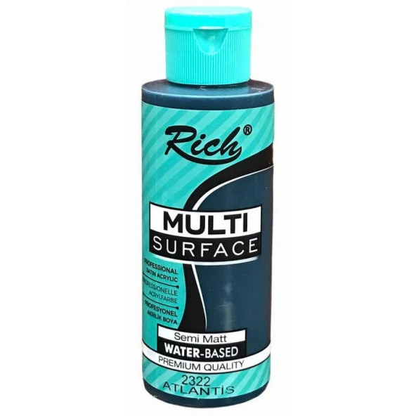 Rich Multi Surface Her Yüzey İçin Akrilik Boya 120 cc. 2322 ATLANTİS ürün görseli 1