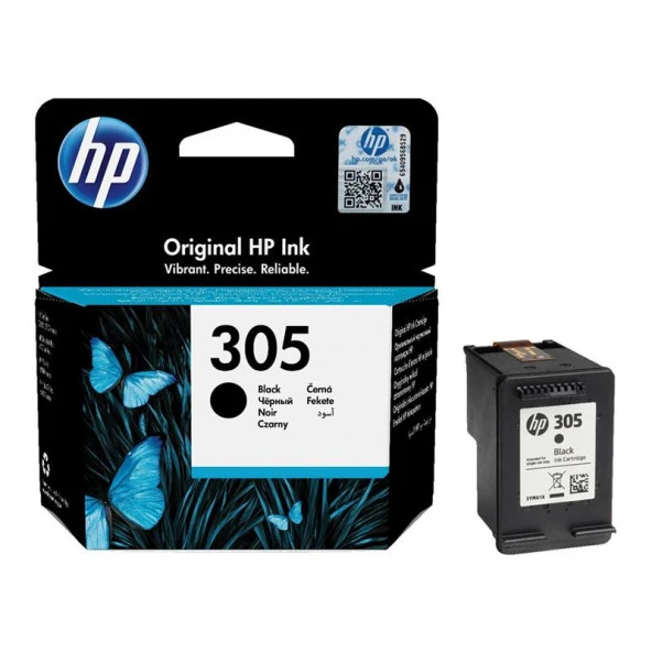 HP Mürekkep Kartuş Orj. No:305 Siyah ürün görseli 1