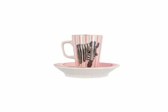 Porland Wild Life Zebra Tabaklı Kahve Fincanı 75cc 04ALM005283 ürün görseli 1