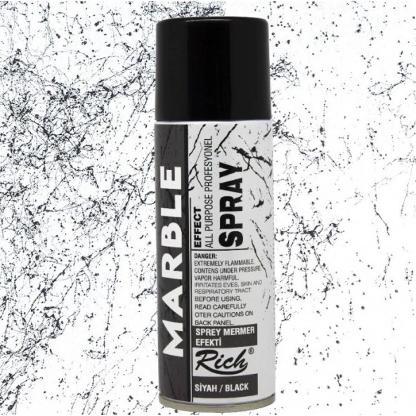 Rich Marble Effect Sprey Mermer Efekti 200 ml. SİYAH ürün görseli 1