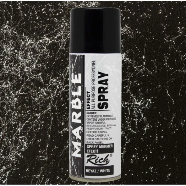 Rich Marble Effect Sprey Mermer Efekti 200 ml. BEYAZ ürün görseli 1