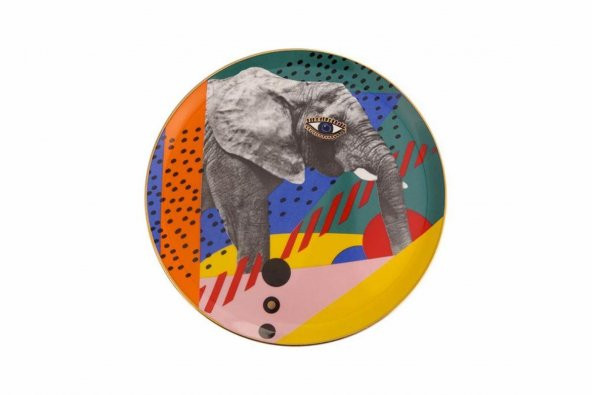 Porland Wild Life Elephant Düz Tabak 28 cm  04ALM005140 ürün görseli 1