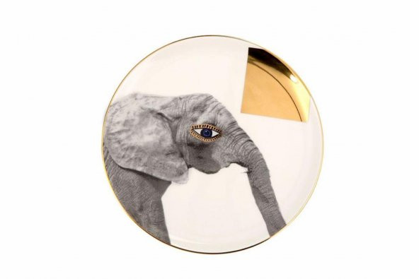 Porland Wild Life Elephant Düz Tabak 20 cm 04ALM005138 ürün görseli 1