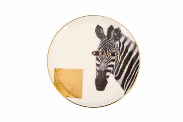 Porland Wild Life Zebra Düz Tabak 20 cm  04ALM00S134 ürün görseli 1