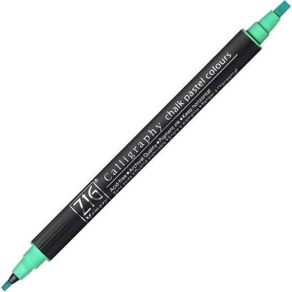 Zig Calligraphy Chalk Pastel Çift Uçlu Kaligrafi Kalemi PASTEL YEŞİL ürün görseli 1