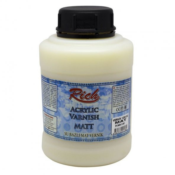 Rich Su Bazlı Vernik MAT (Matt Acrylic Varnish) 1250 cc. ürün görseli 1