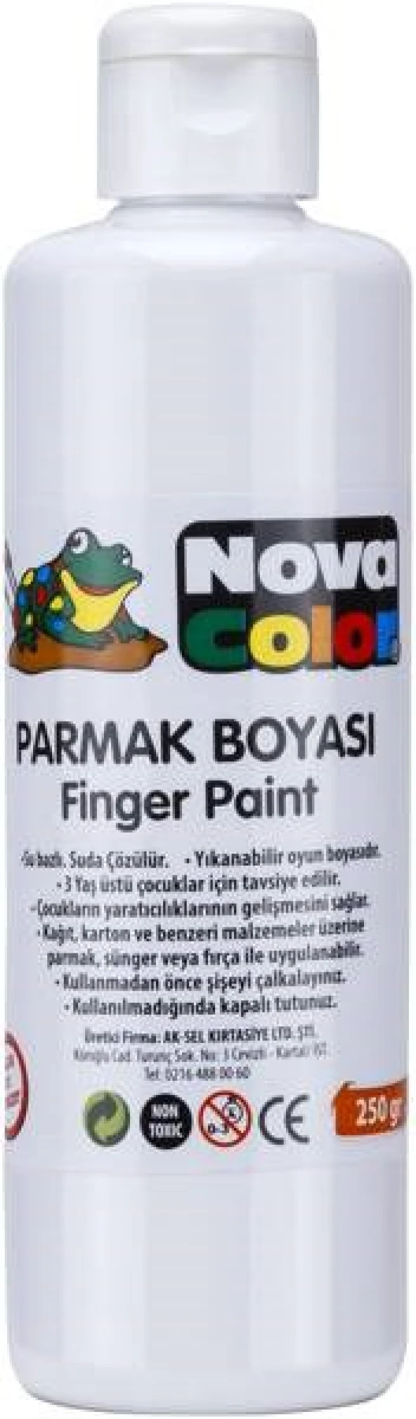 Nova Color Parmak Boyası 250 gr. BEYAZ ürün görseli 1