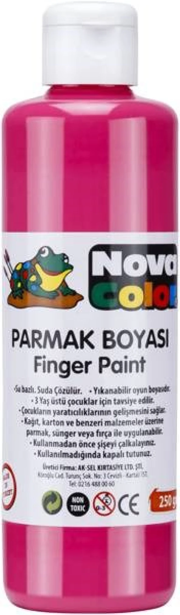 Nova Color Parmak Boyası 250 gr. PEMBE ürün görseli 1