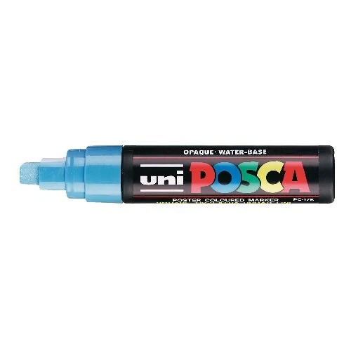 Uni Posca PC-17K Boyama Markörü 15 mm Kesik Uç AÇIK MAVİ ürün görseli 1