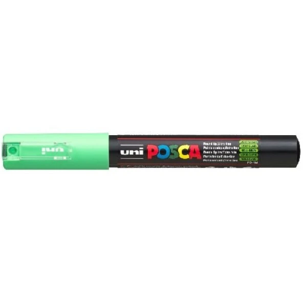 Uni Posca PC-1M Boyama Markörü 0.7 mm AÇIK YEŞİL ürün görseli 1