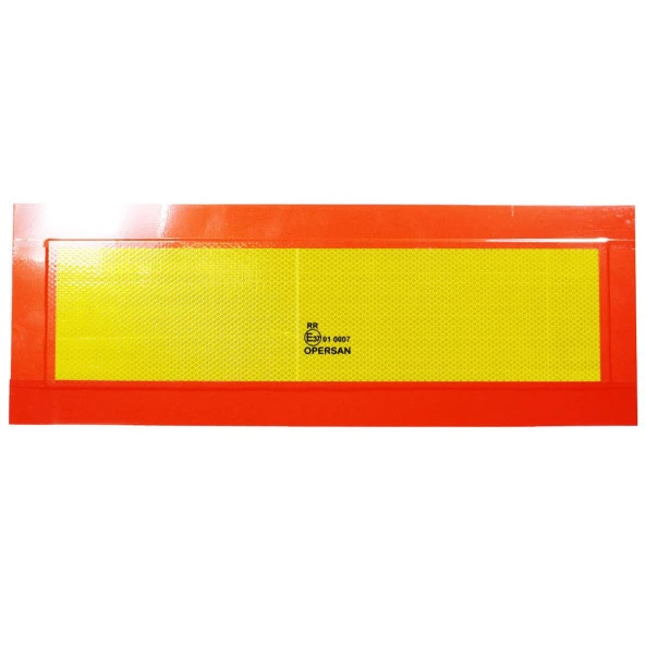 Tüvtürk Uyumlu E37 Reflektörlü Fosforlu Tır Kamyon Dorse Çekici Arkası BANT 20 cm x 56.5 cm 1 ÇİFT ürün görseli 1
