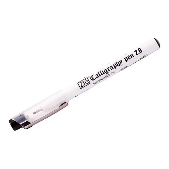 Zig Calligraphy Pen YAN KESİK Kaligrafi Kalemi 2.0 mm Siyah ürün görseli 1