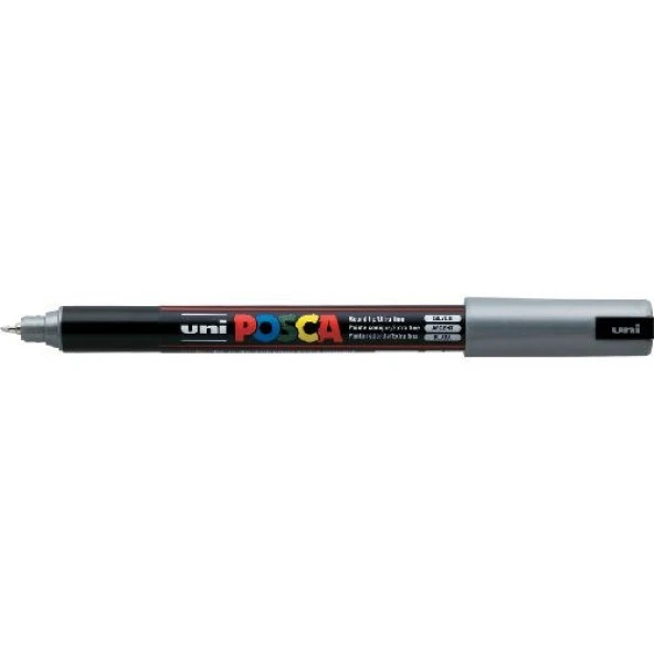 Uni Posca PC-1MR Boyama Markörü 0.7 mm METALİK GÜMÜŞ ürün görseli 1