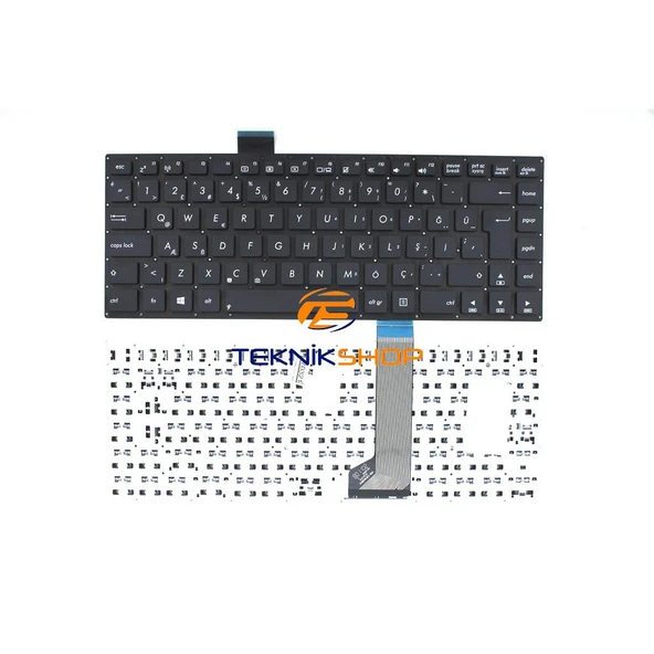 Asus S451L, S451LA, S451LB Notebook Klavyesi Siyah TR - Resim 2