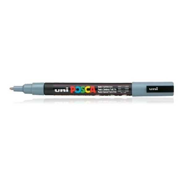 Uni Posca PC-3M Boyama Markörü 0.9-1.3 mm GRİ ürün görseli 1