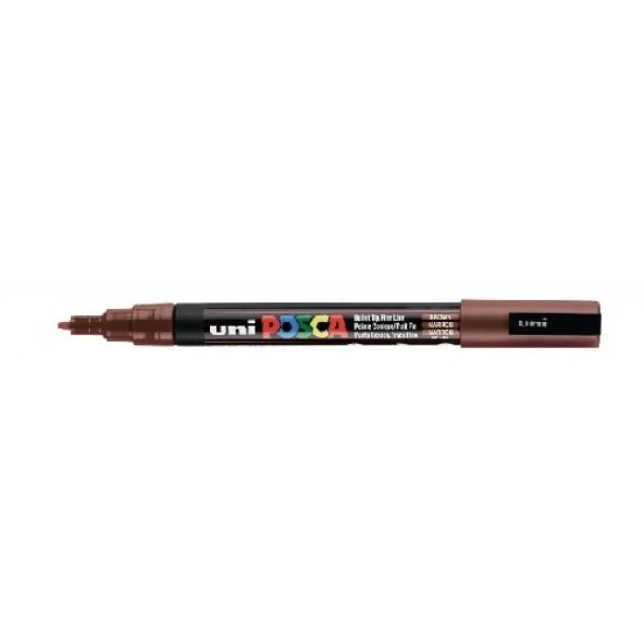 Uni Posca PC-3M Boyama Markörü 0.9-1.3 mm KAHVERENGİ ürün görseli 1