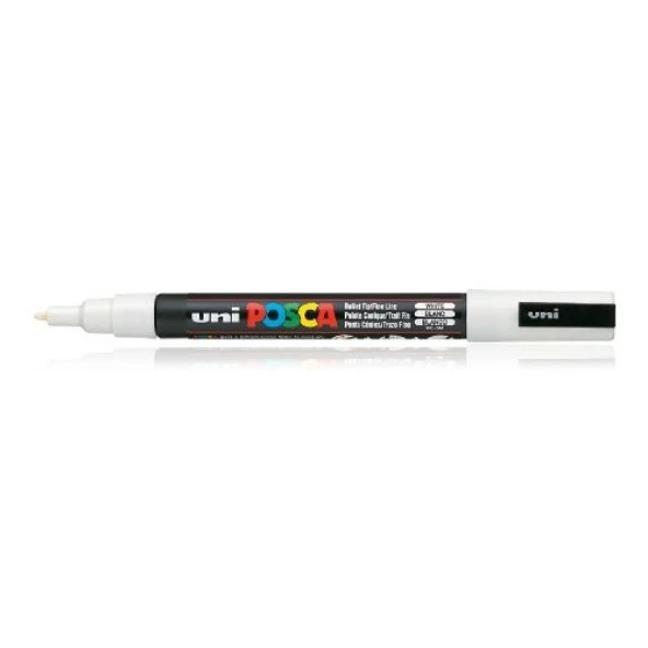 Uni Posca PC-3M Boyama Markörü 0.9-1.3 mm BEYAZ ürün görseli 1