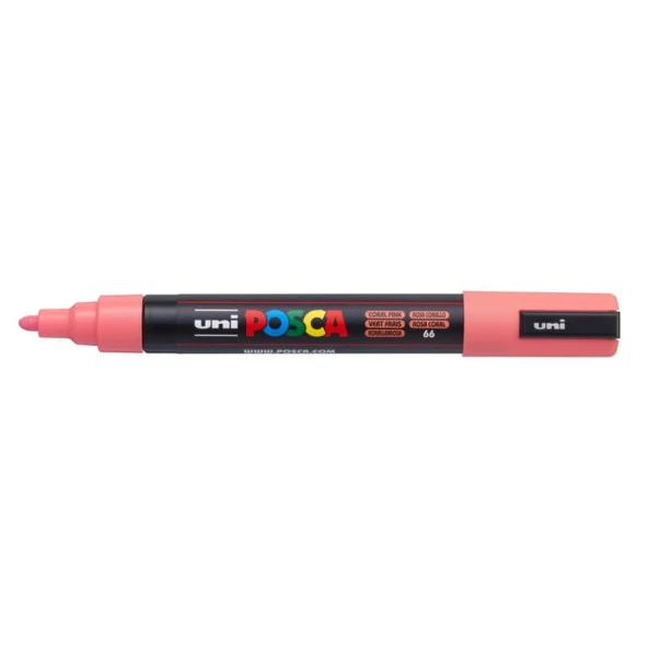 Uni Posca PC-5M Boyama Markörü 1.8-2.5 mm MERCAN PEMBE ürün görseli 1