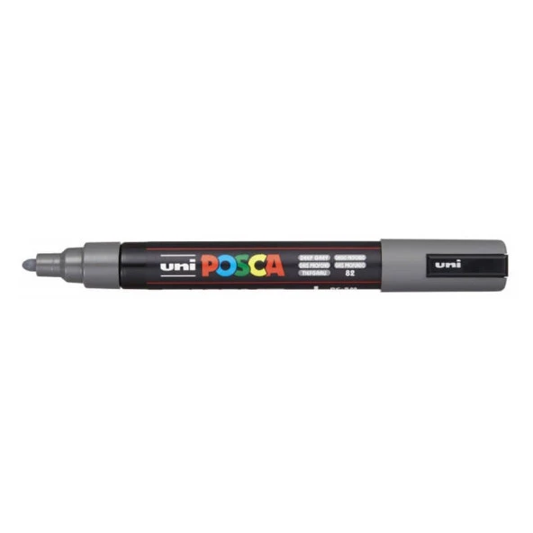 Uni Posca PC-5M Boyama Markörü 1.8-2.5 mm DERİN GRİ ürün görseli 1