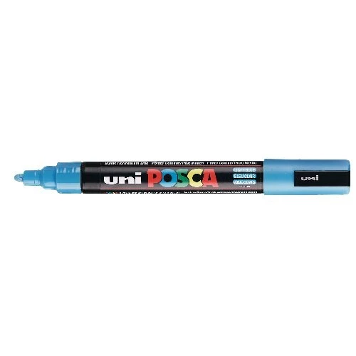 Uni Posca PC-5M Boyama Markörü 1.8-2.5 mm AÇIK MAVİ ürün görseli 1