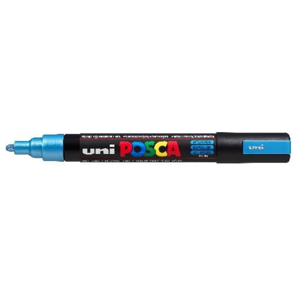 Uni Posca PC-5M Boyama Markörü 1.8-2.5 mm METALİK MAVİ ürün görseli 1
