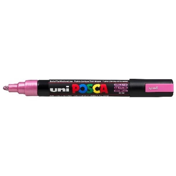 Uni Posca PC-5M Boyama Markörü 1.8-2.5 mm METALİK PEMBE ürün görseli 1