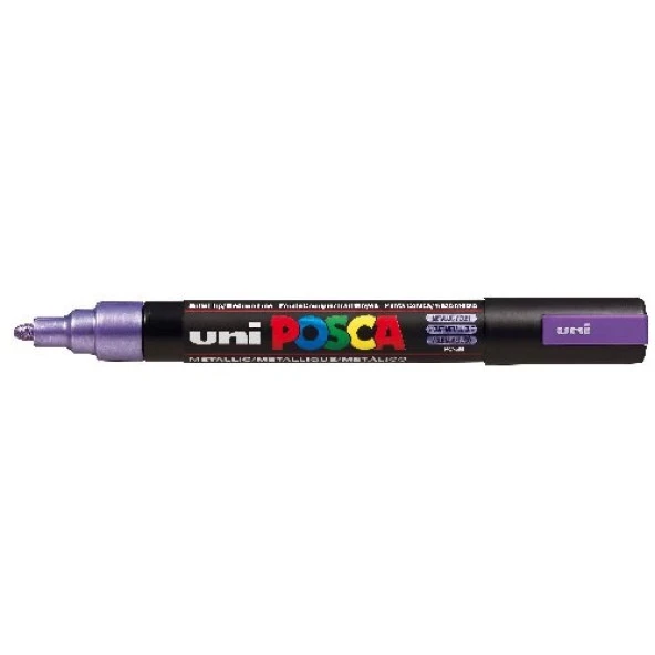 Uni Posca PC-5M Boyama Markörü 1.8-2.5 mm METALİK MOR ürün görseli 1