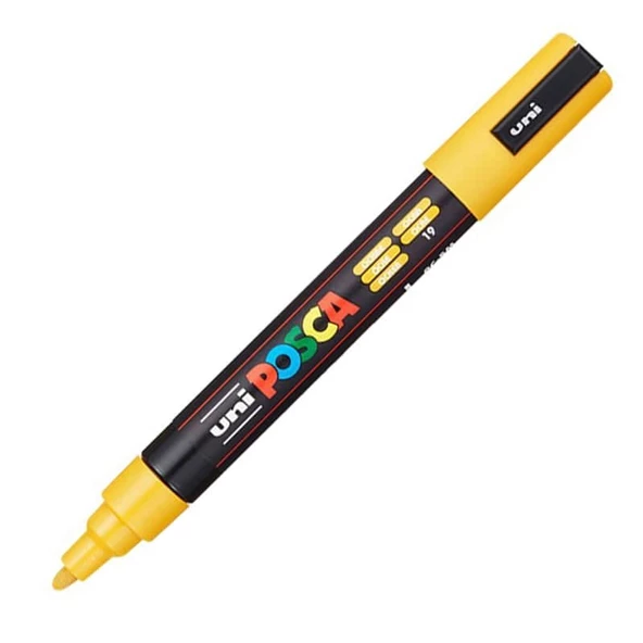 Uni Posca PC-5M Boyama Markörü 1.8-2.5 mm OKRA ürün görseli 1
