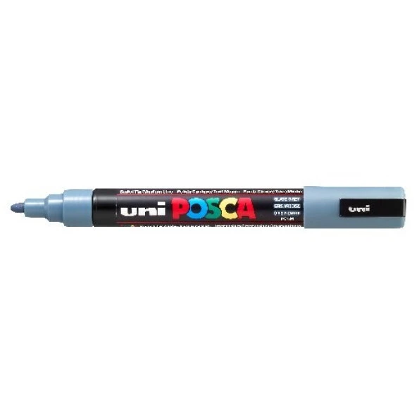 Uni Posca PC-5M Boyama Markörü 1.8-2.5 mm KURŞUN GRİ ürün görseli 1