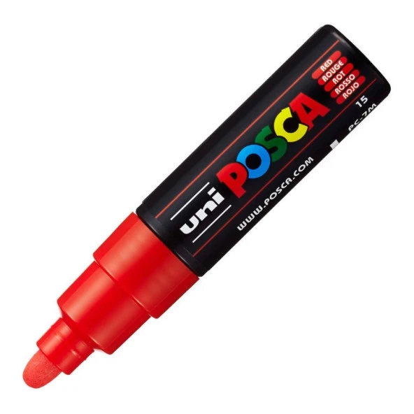 Uni Posca PC-7M Boyama Markörü 4.5-5.5 mm Kırmızı ürün görseli 1