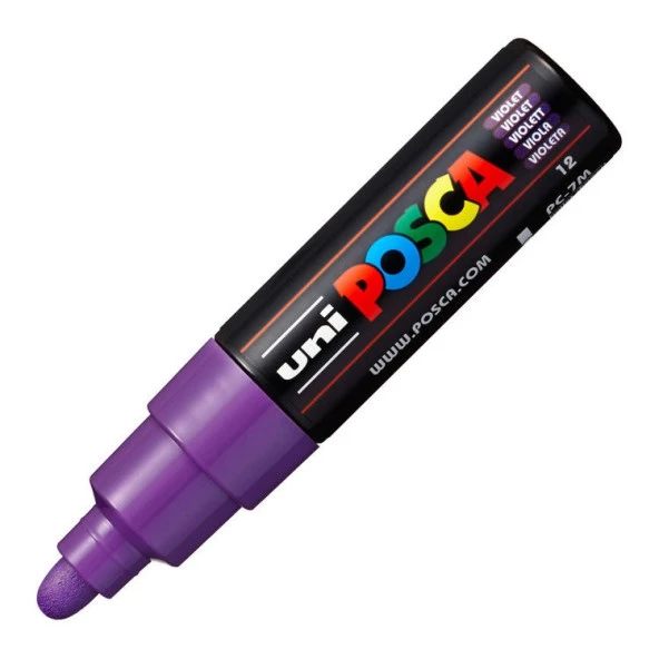 Uni Posca PC-7M Boyama Markörü 4.5-5.5 mm Mor ürün görseli 1