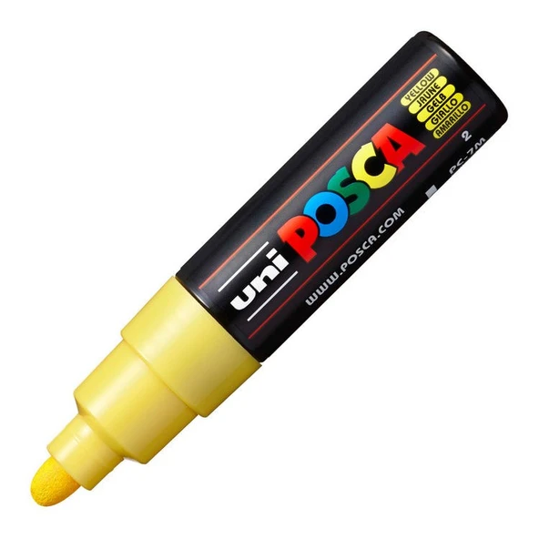 Uni Posca PC-7M Boyama Markörü 4.5-5.5 mm Sarı ürün görseli 1