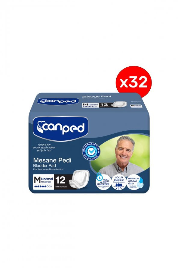 Canped Mesane Pedi Klasik 12' Li M-orta Erkek 32 Paket ürün görseli 1