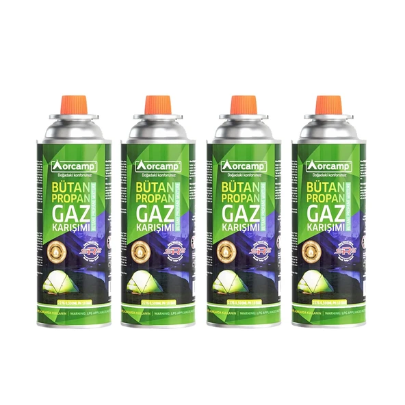 Orcamp 227 Gram Gaz Kartuşu 4 lü Set ürün görseli 1