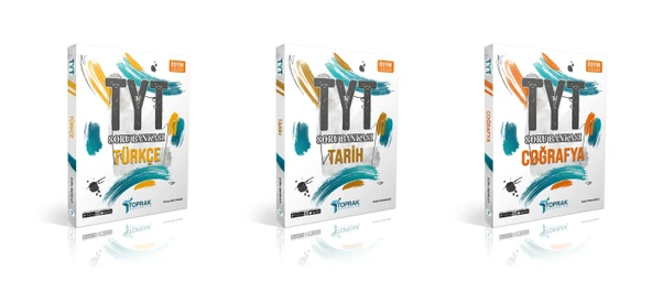 Toprak 2024 Tyt Türkçe Tarih Coğrafya Soru Bankası Seti 3 Kitap ürün görseli 1