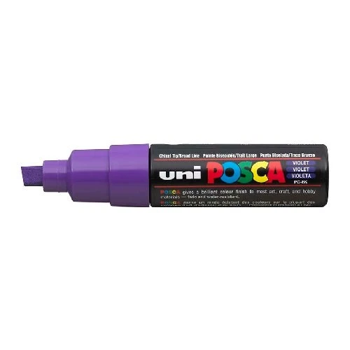 Uni Posca PC-8K Boyama Markörü 8 mm Kesik Uç MOR ürün görseli 1