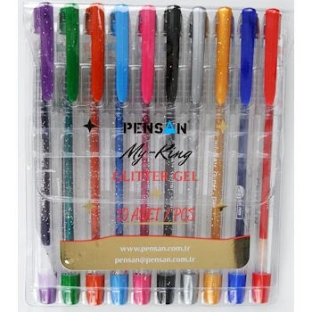 Pensan My-King Glitter Gel Simli Kalem 10 Renk ürün görseli 1