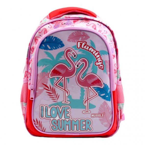 MIKRO OKUL CANTASI MUGGLE FLAMINGO ROSE MU7211 ürün görseli 1