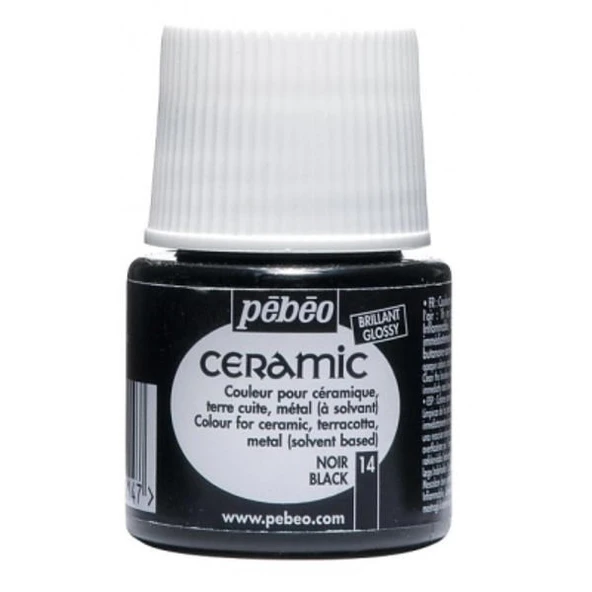 Pebeo Ceramic Seramik Boyası 14 Black ürün görseli 1