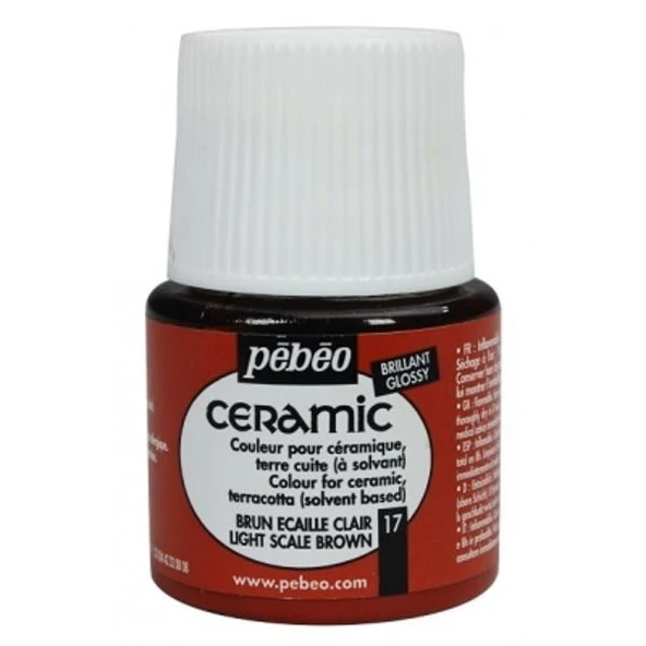 Pebeo Ceramic Seramik Boyası 17 Light Scale Brown ürün görseli 1