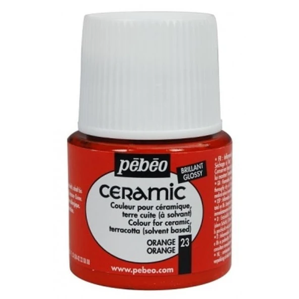 Pebeo Ceramic Seramik Boyası 23 Orange ürün görseli 1