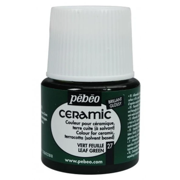 Pebeo Ceramic Seramik Boyası 27 Leaf Green ürün görseli 1