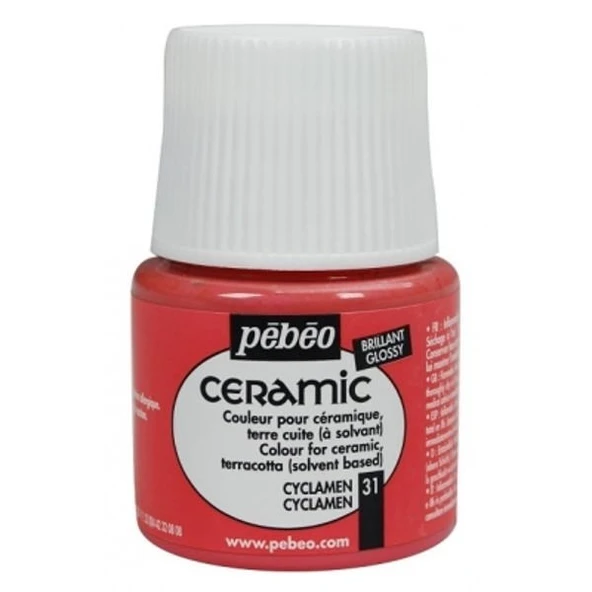 Pebeo Ceramic Seramik Boyası 31 Cyclamen ürün görseli 1