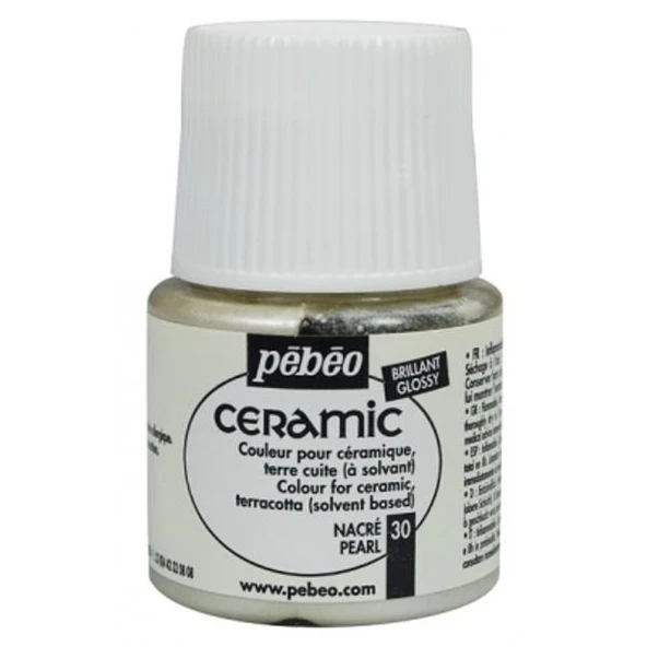 Pebeo Ceramic Seramik Boyası 30 Pearl ürün görseli 1