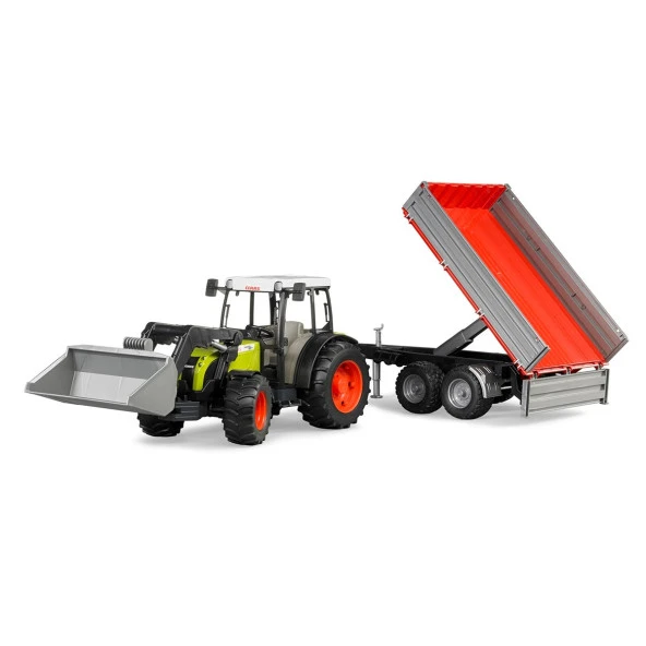 Bruder Claas Nectıs 267F Traktör ve Römork Oyuncak - Resim 9